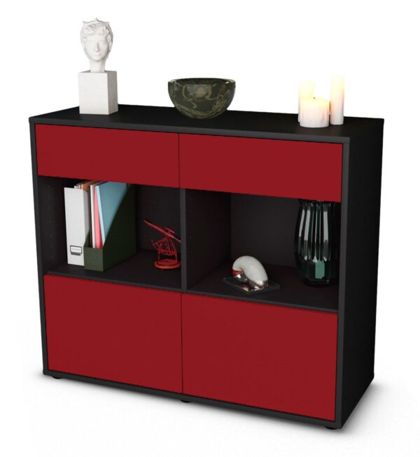 Sideboard Christina | | Front in Bordeaux | 92x79x35cm (BxHxT)