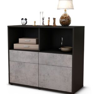 Sideboard Christine, Beton (92x79x35cm)