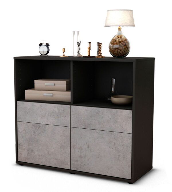 Sideboard Christine, Beton (92x79x35cm)