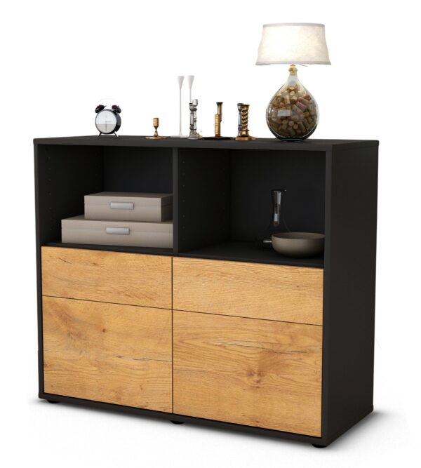 Sideboard Christine | | Front in Eiche Holz Optik | 92x79x35cm (BxHxT)