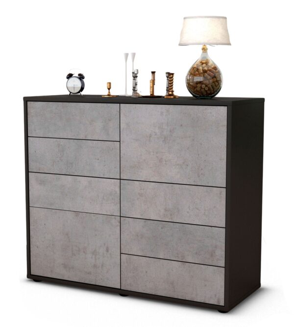 Sideboard Circe | | Front in Beton Optik | 92x79x35cm (BxHxT)