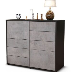 Sideboard Clarissa | | Front in Beton Optik | 92x79x35cm (BxHxT)