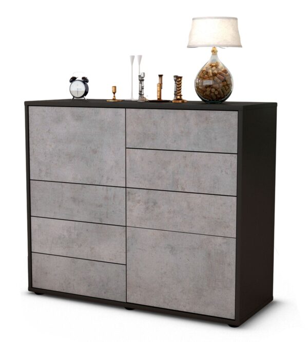 Sideboard Clarissa | | Front in Beton Optik | 92x79x35cm (BxHxT)