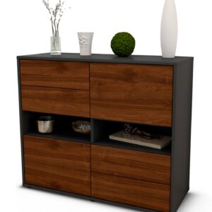 Sideboard Claudia | | Front in Walnuss Holz Optik | 92x79x35cm (BxHxT)