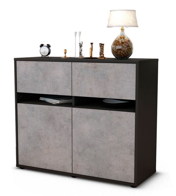Sideboard Clea, Beton (92x79x35cm)