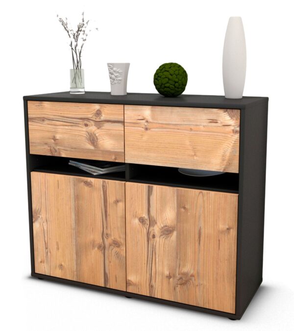 Sideboard Clea | | Front in Pinie Holz Optik | 92x79x35cm (BxHxT)