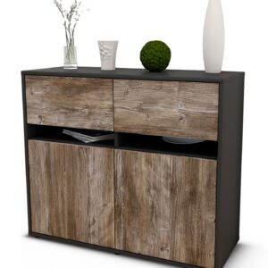 Sideboard Clea | | Front in Treibholz Holz Optik | 92x79x35cm (BxHxT)