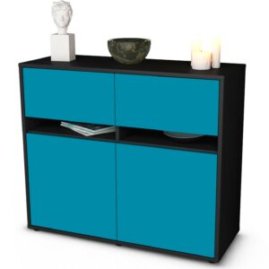 Sideboard Clea | | Front in Türkis | 92x79x35cm (BxHxT)