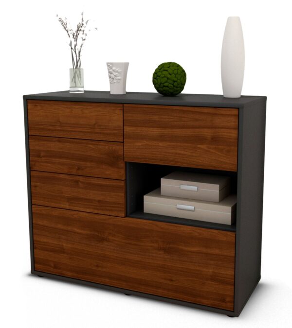 Sideboard Coco | | Front in Walnuss Holz Optik | 92x79x35cm (BxHxT)