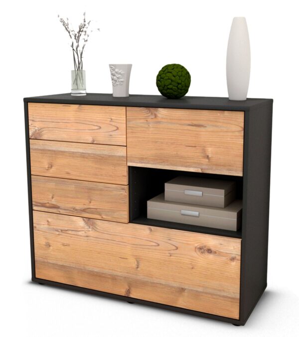 Sideboard Coco | | Front in Pinie Holz Optik | 92x79x35cm (BxHxT)