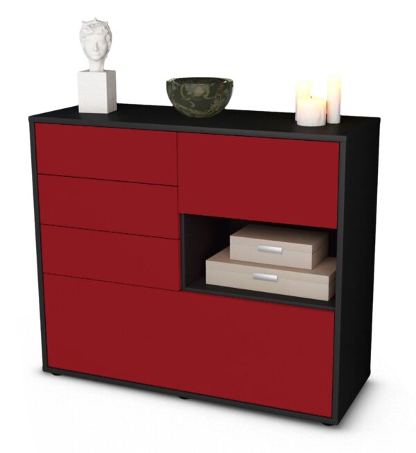 Sideboard Coco | | Front in Bordeaux | 92x79x35cm (BxHxT)