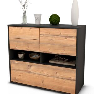Sideboard Cornelia | | Front in Pinie Holz Optik | 92x79x35cm (BxHxT)