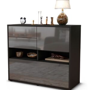 Sideboard Cornelia, Grau (92x79x35cm)