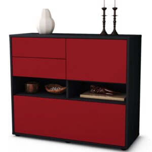 Sideboard Cornelia | | Front in Bordeaux | 92x79x35cm (BxHxT)