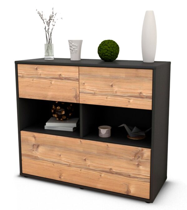 Sideboard Cosima | | Front in Pinie Holz Optik | 92x79x35cm (BxHxT)