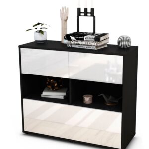 Sideboard Cosima | | Front in Hochglanz Weiß | 92x79x35cm (BxHxT)