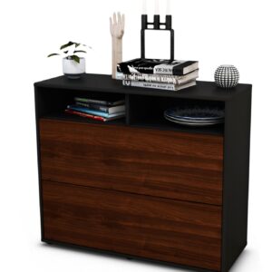 Sideboard Cosma | | Front in Walnuss Holz Optik | 92x79x35cm (BxHxT)