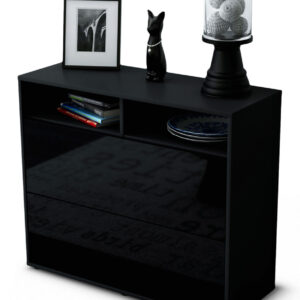 Sideboard Cosma, Schwarz (92x79x35cm)