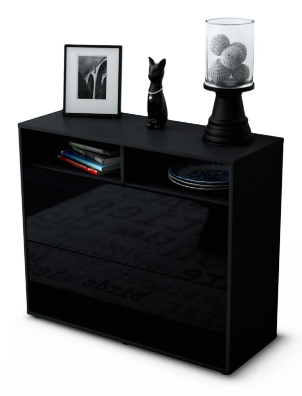 Sideboard Cosma, Schwarz (92x79x35cm)