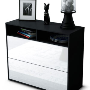 Sideboard Cosma | | Front in Hochglanz Weiß | 92x79x35cm (BxHxT)