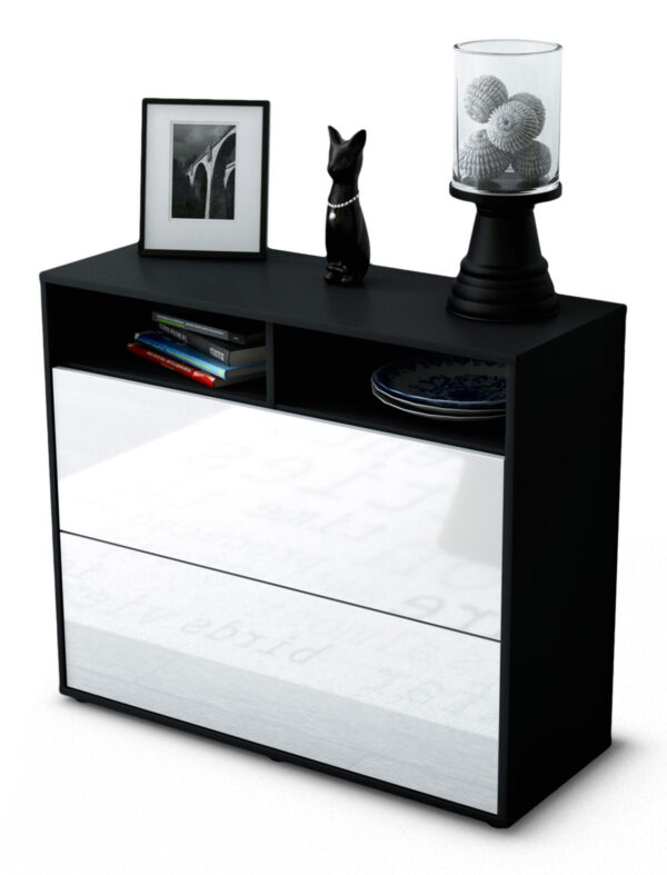 Sideboard Cosma | | Front in Hochglanz Weiß | 92x79x35cm (BxHxT)