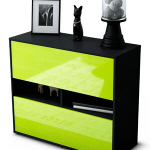 Sideboard Dalia | | Front in Hochglanz Grün | 92x79x35cm (BxHxT)