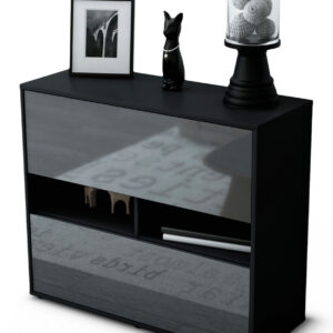 Sideboard Dalia | | Front in Hochglanz Grau | 92x79x35cm (BxHxT)