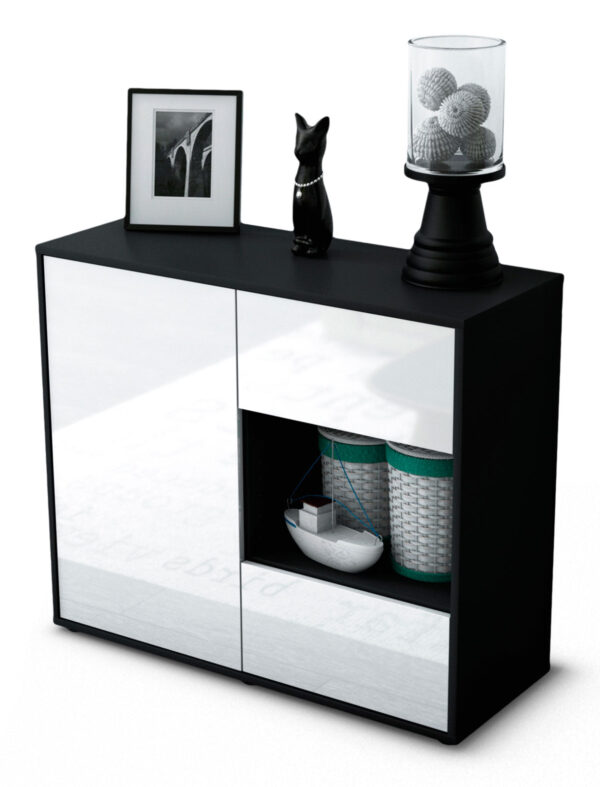 Sideboard Danica | | Front in Hochglanz Weiß | 92x79x35cm (BxHxT)
