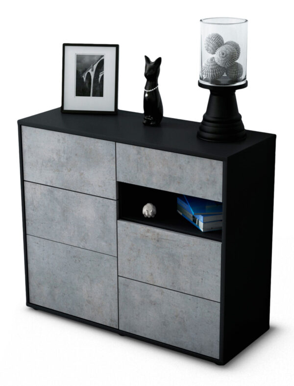 Sideboard Dariella | | Front in Beton Optik | 92x79x35cm (BxHxT)