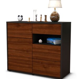 Sideboard Dariella | | Front in Walnuss Holz Optik | 92x79x35cm (BxHxT)