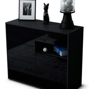 Sideboard Dariella, Schwarz (92x79x35cm)