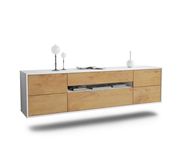 Lowboard Reno, Eiche, hängend (180x49x35cm)