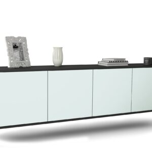 Lowboard Anaheim | hängend | Korpus Anthrazit | Front in Mint | 180x49x35cm (BxHxT)