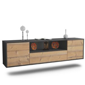 Lowboard Lubbock, Pinie, hängend (180x49x35cm)