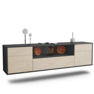 Lowboard Lubbock, Zeder, hängend (180x49x35cm)