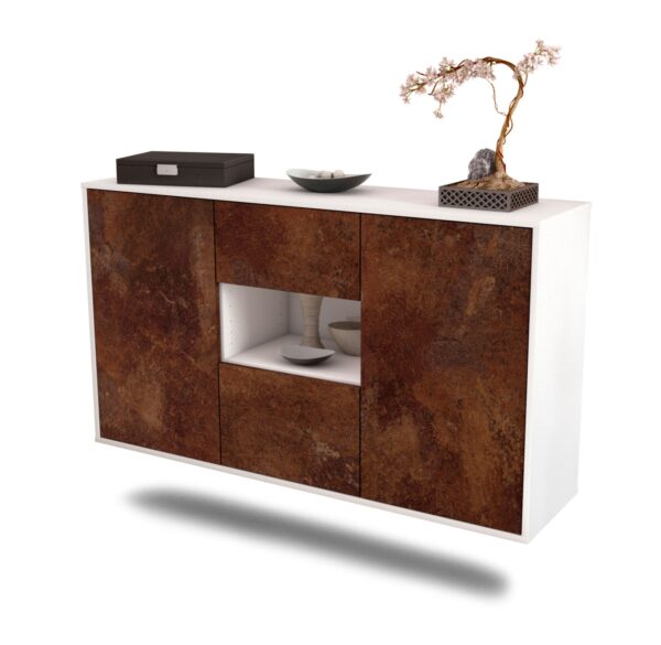 Sideboard Tallahassee, Rost, hängend (136x79x35cm)