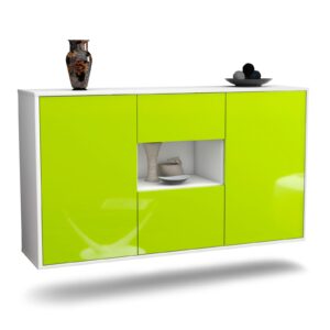 Sideboard Tallahassee, Grün, hängend (136x79x35cm)