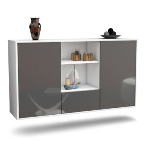 Sideboard Oceanside, Grau, hängend (136x79x35cm)