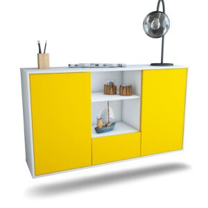 Sideboard Oceanside, Gelb, hängend (136x79x35cm)