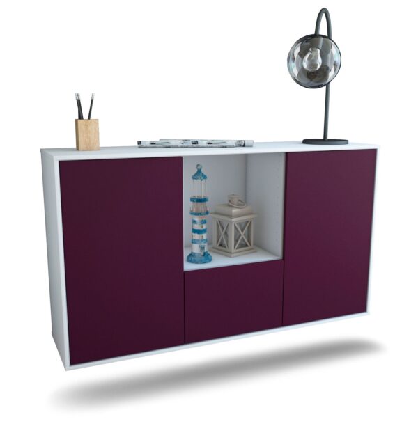 Sideboard Garden Grove, Lila, hängend (136x79x35cm)