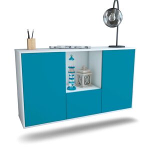 Sideboard Garden Grove, Türkis, hängend (136x79x35cm)