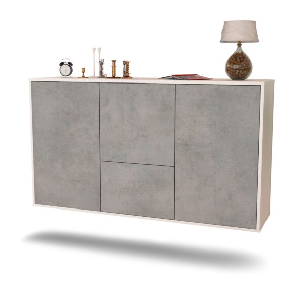 Sideboard Vancouver, Beton, hängend (136x79x35cm)