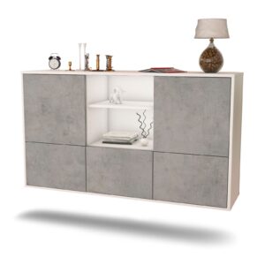 Sideboard Grand Prairie, Beton, hängend (136x79x35cm)