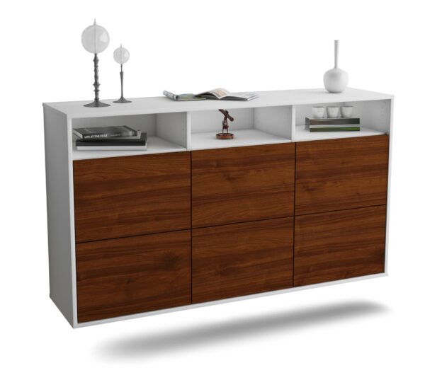 Sideboard Cape Coral, Walnuss, hängend (136x79x35cm)