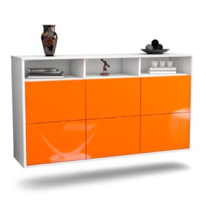 Sideboard Cape Coral, Orange, hängend (136x79x35cm)