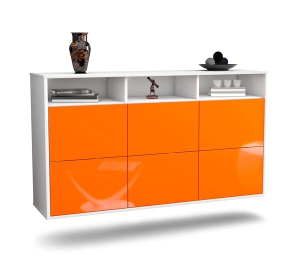 Sideboard Cape Coral, Orange, hängend (136x79x35cm)