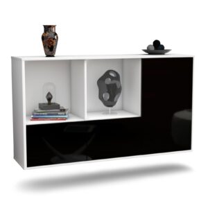 Sideboard Springfield, Schwarz, hängend (136x79x35cm)