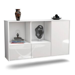 Sideboard Springfield, Weiß, hängend (136x79x35cm)