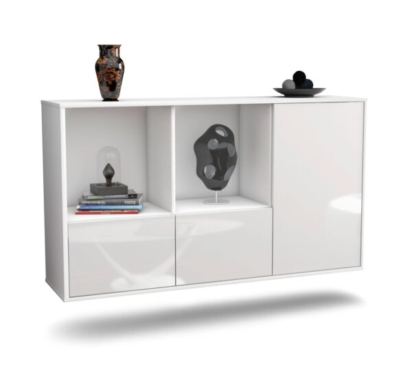 Sideboard Springfield, Weiß, hängend (136x79x35cm)