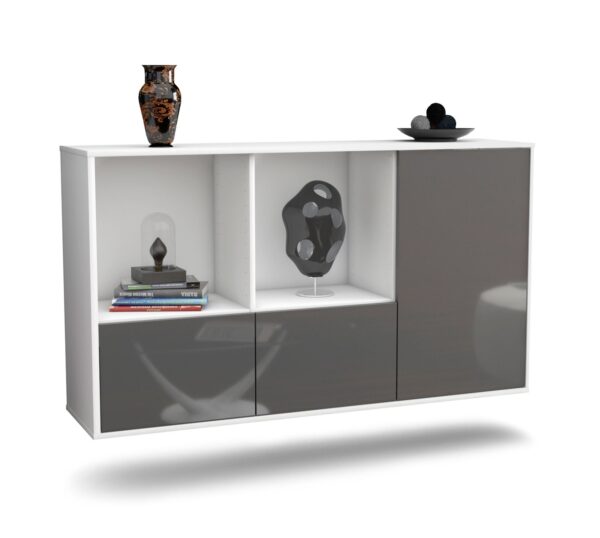 Sideboard Springfield, Grau, hängend (136x79x35cm)